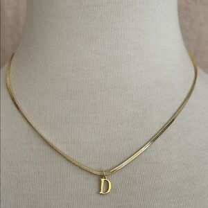Initial “D” Necklace